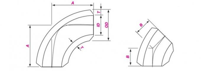 Колено из углеродистой стали 1D Schedule 5S 0