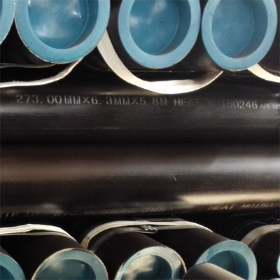 Sch80 Ss400 S235jr Q345 Hot Rolled Seamless Pipe Round Black Painted Low Carbon